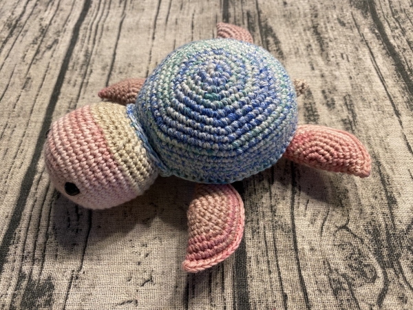 Bio-Schildkröte, handgefertigt aus 100 % Bio-Baumwolle, GOTS-zertifiziert